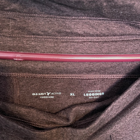 COPY - Old Navy CozeCore Joggers Leggings Maroon Burgundy XL - Picture 3 of 4